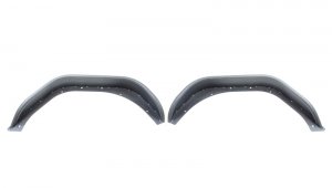Jeep Gladiator Fender Flares - Rear - Fishbone Offroad - Steel Tube - Black textured powder coat - 2020+