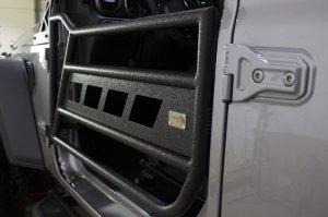 Jeep Gladiator Tube Doors - Front - Fishbone Offroad - FB24087 - Black textured - 2020