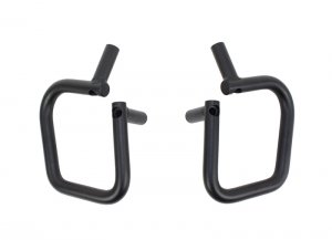 Jeep Wrangler JK Grab Handles - Front + Rear - Fishbone Offroad - Steel - Blk Txtrd Powdercoat - Black - `07-`18