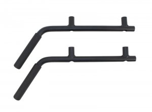 Jeep Wrangler JK Grab Handles - Front + Rear - Fishbone Offroad - Steel - Blk Txtrd Powdercoat - Black - `07-`18