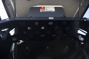 Jeep Wrangler JL Interior Storage Rack - Fishbone Offroad - Black - 2018