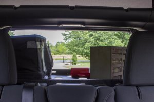 Jeep Wrangler JL Interior Storage Rack - Fishbone Offroad - Black - 2018