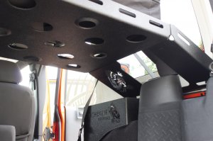 Jeep Wrangler JK Interior Storage Rack - Fishbone Offroad - Black - `07-`18