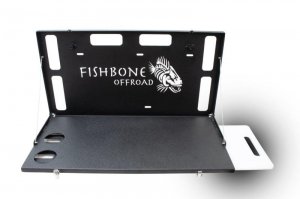 Jeep Wrangler JL Tailgate Table - Fishbone Offroad - Black - 2018