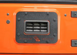 Jeep Wrangler JK Tailgate Plate - Fishbone Offroad - Black Textured Powercoat - `10-`18