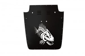 Jeep Wrangler JK Hood Louver - Fishbone Offroad - Black - `97-`02