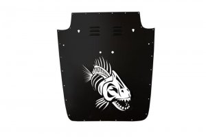 Jeep Wrangler JK Hood Louver - Fishbone Offroad - Black - `03-`06