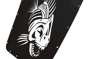 Jeep Wrangler JK Hood Louver - Fishbone Offroad - Black - `03-`06