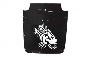 Jeep Wrangler JK Hood Louver - Fishbone Offroad - Black - `03-`06