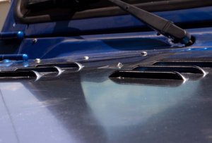 Jeep Wrangler JK Hood Louver - Fishbone Offroad - Black - `07-`18