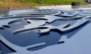 Jeep Wrangler JK Hood Louver - Fishbone Offroad - Black - `07-`18