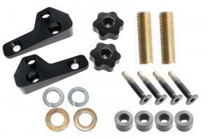 Jeep Gladiator Jack Mount - Hood - Fishbone Offroad - Hood Mounted Hi-Lift - Black textured powder coat - 2020