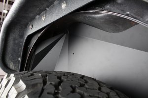 Jeep Wrangler JK Inner Fender Kit - Rear - Fishbone Offroad - Aluminum - Black - `07-`18