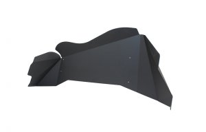 Jeep Wrangler JK Inner Fender Kit - Rear - Fishbone Offroad - Aluminum - Black - `07-`18