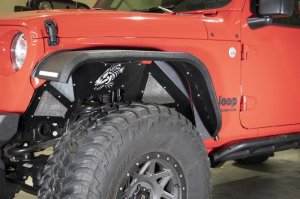 Jeep Gladiator Fenders - Front/Rear - Fishbone Offroad - Aluminum Inner Fenders - Black - 2020