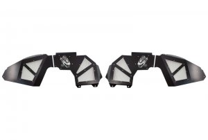 Jeep Gladiator Fenders - Front - Fishbone Offroad - Aluminum - Black Powdercoat Inner Fenders - Black - 2020