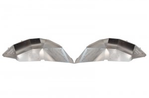 Jeep Gladiator Inner Fender Kit - Rear - Fishbone Offroad - Raw Aluminum - 2020