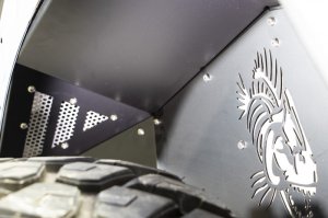 Jeep Gladiator Inner Fender Kit - Rear - Fishbone Offroad - Raw Aluminum - 2020