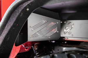 Jeep Gladiator Inner Fender Kit - Rear - Fishbone Offroad - Raw Aluminum - 2020+