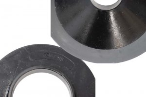 Jeep Wrangler JK Coil Spring Spacer Kit - Front + Rear - Fishbone Offroad - 0.75In - Black - `07-`18