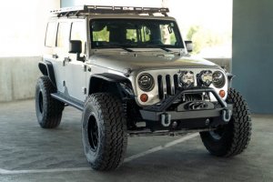 Jeep Wrangler JK Slim Fender Flares - DV8 Offroad - Black - `07-`18