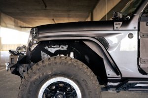 Jeep Wrangler JL Slim Fender Flares - DV8 Offroad - Black - `18-`23
