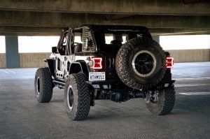 Jeep Wrangler JL Slim Fender Flares - DV8 Offroad - Black - `18-`23