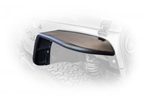 Jeep Wrangler JK Flat Fenders - Front + Rear - DV8 Offroad - Gloss Black - `07-`18
