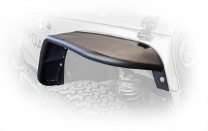 Jeep Wrangler JK Flat Fenders - Front + Rear - DV8 Offroad - Gloss Black - `07-`18