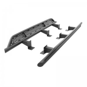 Jeep Gladiator Frame Mount Sliders - Go Rhino - Xtreme - Textured Black - `20-`24