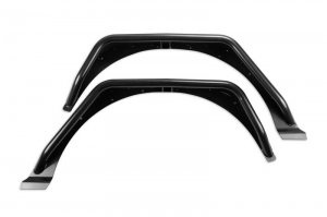 Jeep Gladiator Fenders - Rear - Fabtech - Steel Tube - Textured Black - `20-`21