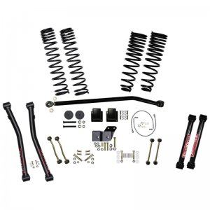 Jeep Gladiator Suspension Lift Kit - Front + Rear - Skyjacker - 4.5in COM Box GLAD RUB DSL LT, Diesel, Dual Rate Long Travel Coil Springs, Adjustable Track Bar