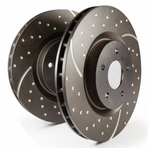 Jeep Wrangler JK Rotor Sets - Front - EBC - GD Sport - Gold - 3.6L - `12-`18