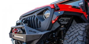 Jeep Gladiator Grill - DV8 Offroad - Angry - Black - 2020+