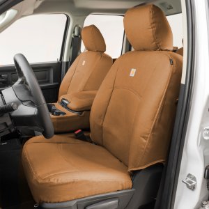 Jeep Gladiator Seat Covers - Front - Covercraft - Carhartt PrecisionFit Custom - Brown - `20-`24