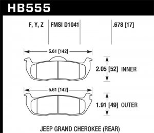Jeep Grand Cherokee - HAWK LTS Brake Pads
