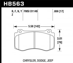 Jeep Grand Cherokee - HAWK DTC-70 Brake Pad Sets