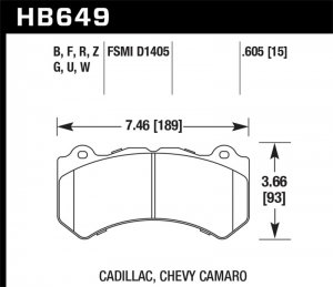 Jeep Grand Cherokee - HAWK DTC-70 Brake Pad Sets
