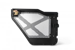 Jeep Gladiator Half Doors w/ Perforated Aluminum Screens - Aluminum - Rear