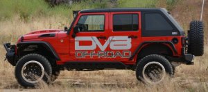 Jeep Wrangler JK Heat Dispersion Hood - DV8 Offroad - Primer Black - `07-`18