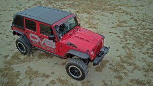 Jeep Wrangler JK Heat Dispersion Hood - DV8 Offroad - Primer Black - `07-`18