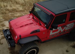 Jeep Wrangler JK Heat Dispersion Hood - DV8 Offroad - Primer Black - `07-`18