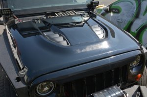 Jeep Wrangler JK Anniversary Replica Hood - DV8 Offroad - 10th Anniversary - `07-`18