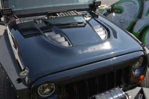Jeep Wrangler JK Anniversary Replica Hood - DV8 Offroad - 10th Anniversary - `07-`18