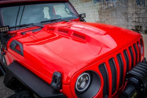 Jeep Gladiator Hood - DV8 Offroad - Heat Dispersion - Matte Black - 2020