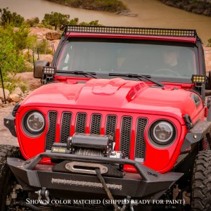 Jeep Gladiator Hood - DV8 Offroad - Heat Dispersion - Matte Black - 2020