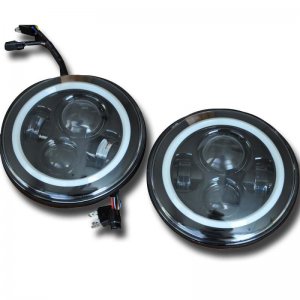 Jeep Wrangler JK Headlights - Front - DV8 Offroad - LED Projector - `07-`18