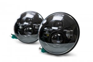 Jeep Wrangler JK Headlights - Front - DV8 Offroad - LED Projector - `07-`18