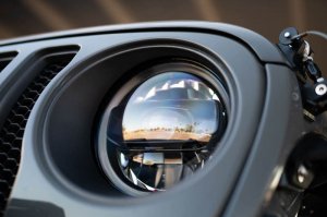 Jeep Gladiator Headlights - DV8 Offroad - LED Projector - Black - `20-`22