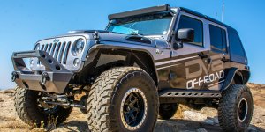 Jeep Wrangler JK Hard Top - DV8 Offroad - Fast Back - Black - `07-`18